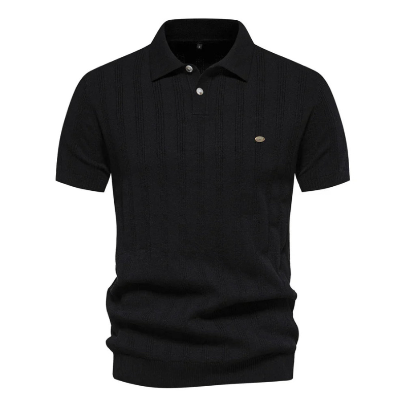 Polo Herren | Gestreiftes Strick Design | Zeitlose Kleider Herren