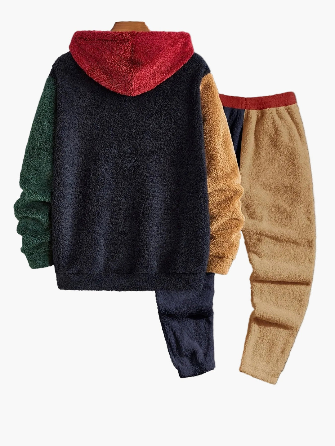 Herren Set | Kuscheliger Kapuzen Zweiteiler | Warme Kleider