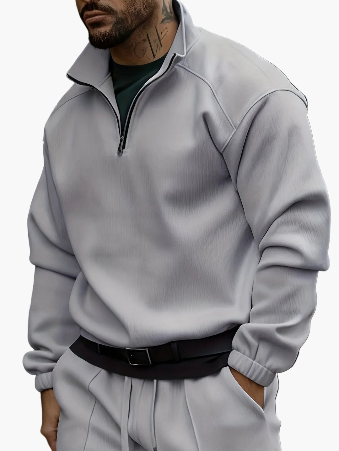 Herren Set | Trainingsanzug Mit Zipper | Moderne Kleider