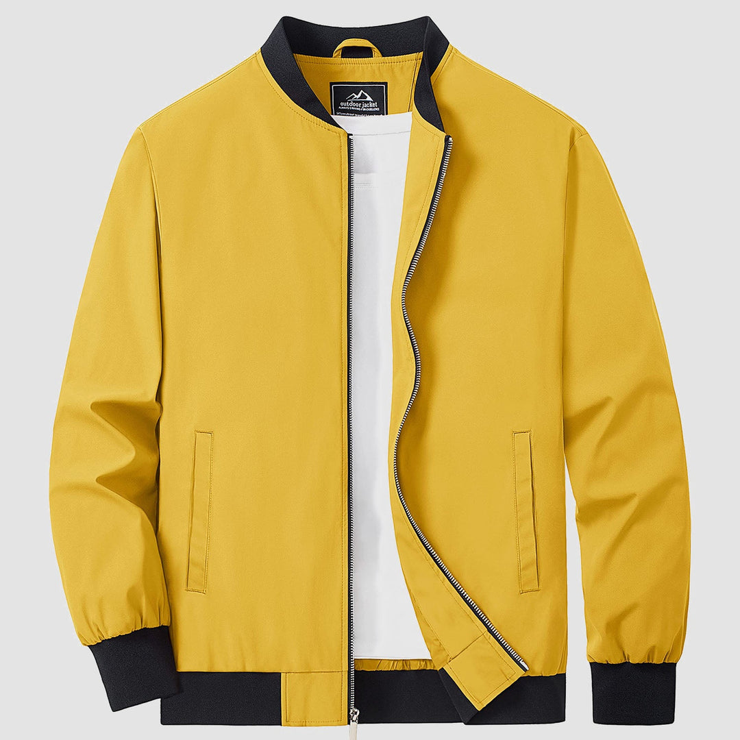 Herren Jacke | Slimfit Retro | Reißverschluss | Stehkragen