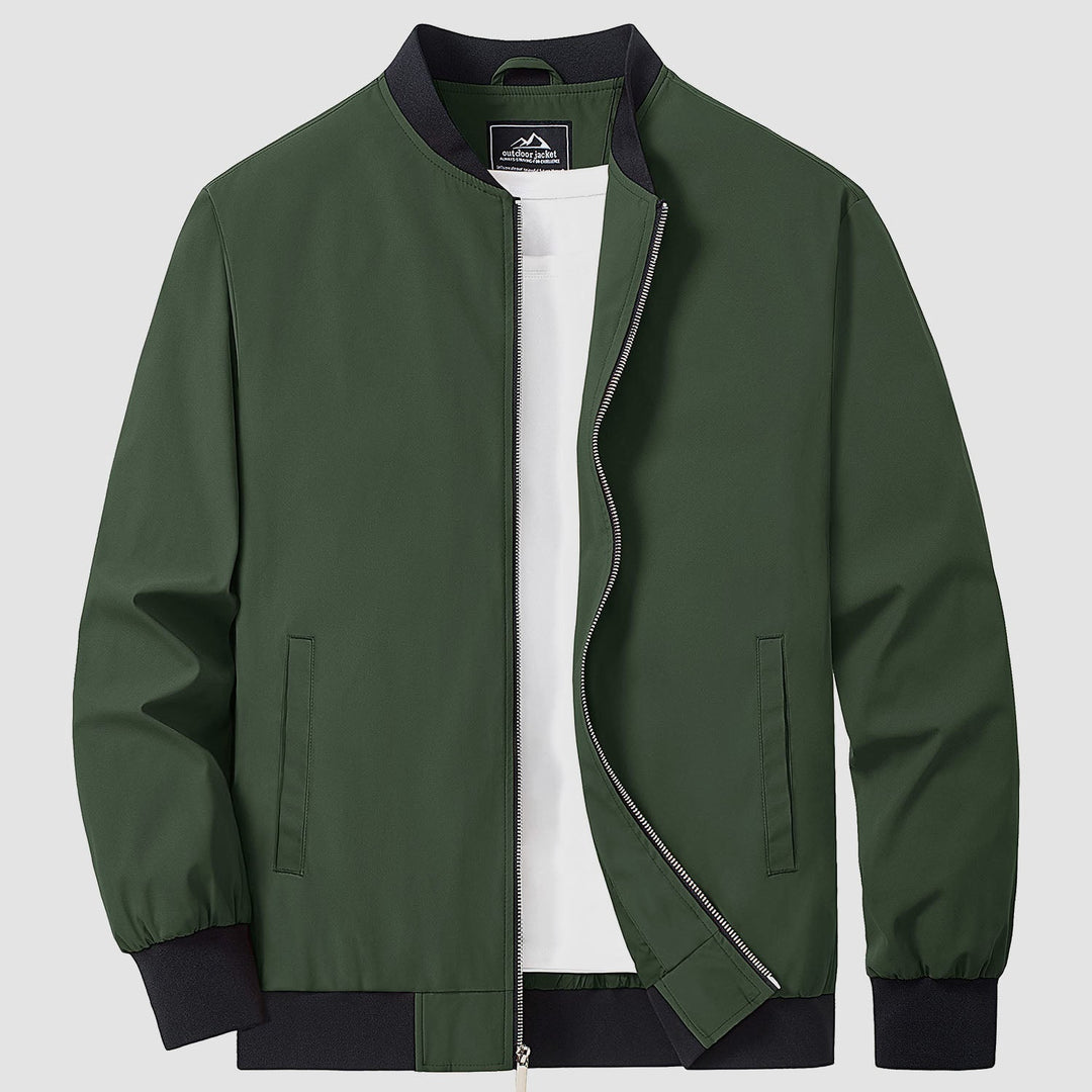 Herren Jacke | Slimfit Retro | Reißverschluss | Stehkragen