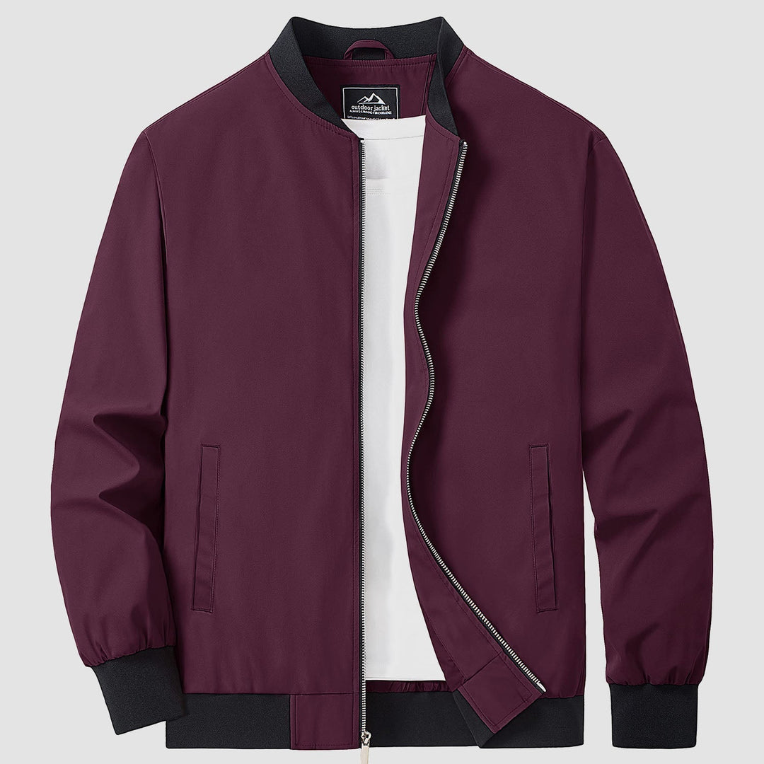 Herren Jacke | Slimfit Retro | Reißverschluss | Stehkragen