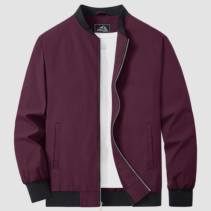 Herren Jacke | Slimfit Retro | Reißverschluss | Stehkragen