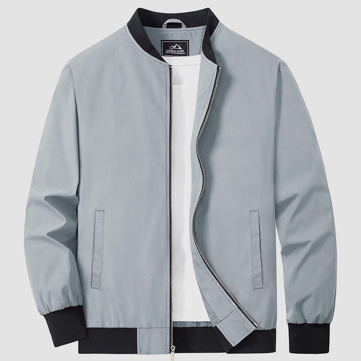 Herren Jacke | Slimfit Retro | Reißverschluss | Stehkragen