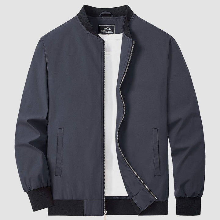 Herren Jacke | Slimfit Retro | Reißverschluss | Stehkragen