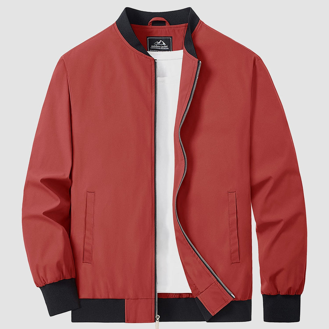 Herren Jacke | Slimfit Retro | Reißverschluss | Stehkragen
