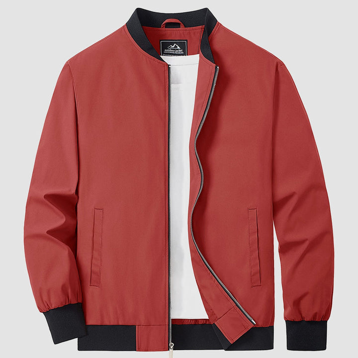 Herren Jacke | Slimfit Retro | Reißverschluss | Stehkragen