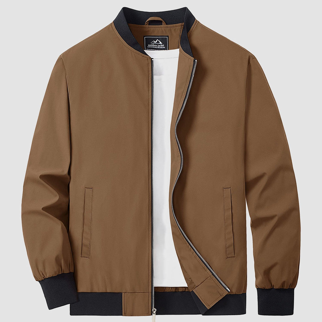 Herren Jacke | Slimfit Retro | Reißverschluss | Stehkragen