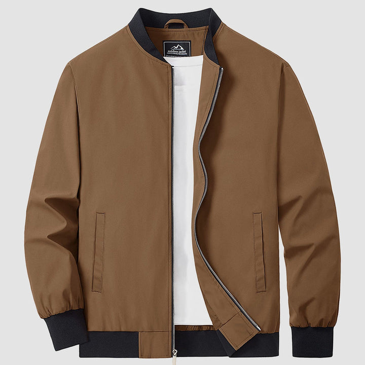 Herren Jacke | Slimfit Retro | Reißverschluss | Stehkragen