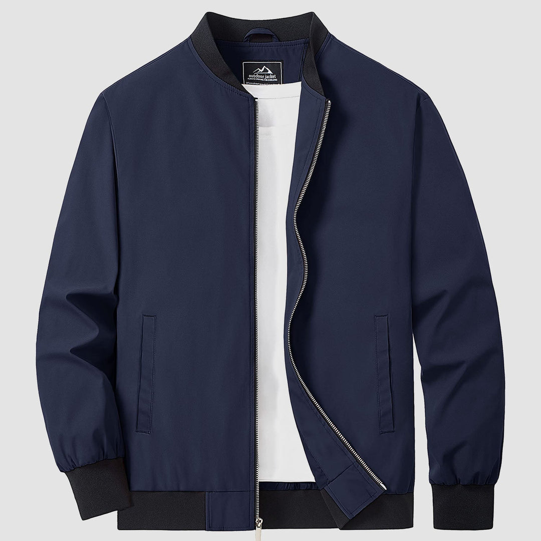 Herren Jacke | Slimfit Retro | Reißverschluss | Stehkragen