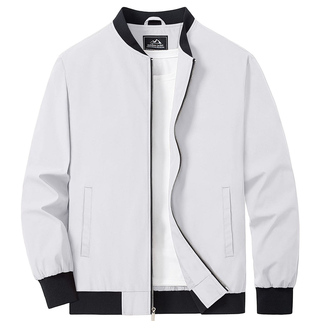 Herren Jacke | Slimfit Retro | Reißverschluss | Stehkragen