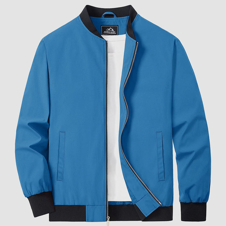 Herren Jacke | Slimfit Retro | Reißverschluss | Stehkragen
