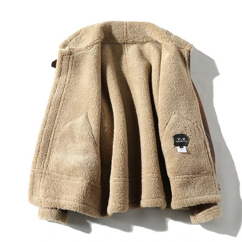 Herren Jacke | Retro Oversized | Reißverschluss | Stehkragen