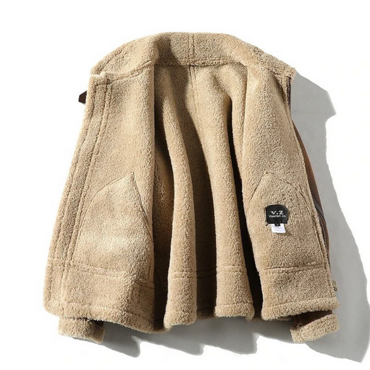 Herren Jacke | Retro Oversized | Reißverschluss | Stehkragen