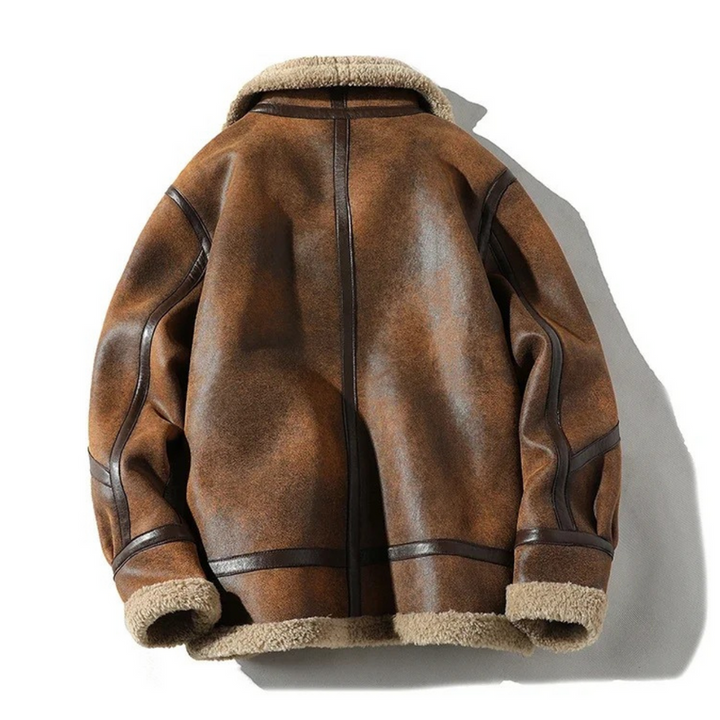 Herren Jacke | Retro Oversized | Reißverschluss | Stehkragen