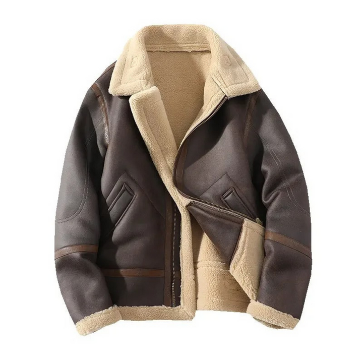 Herren Jacke | Retro Oversized | Reißverschluss | Stehkragen