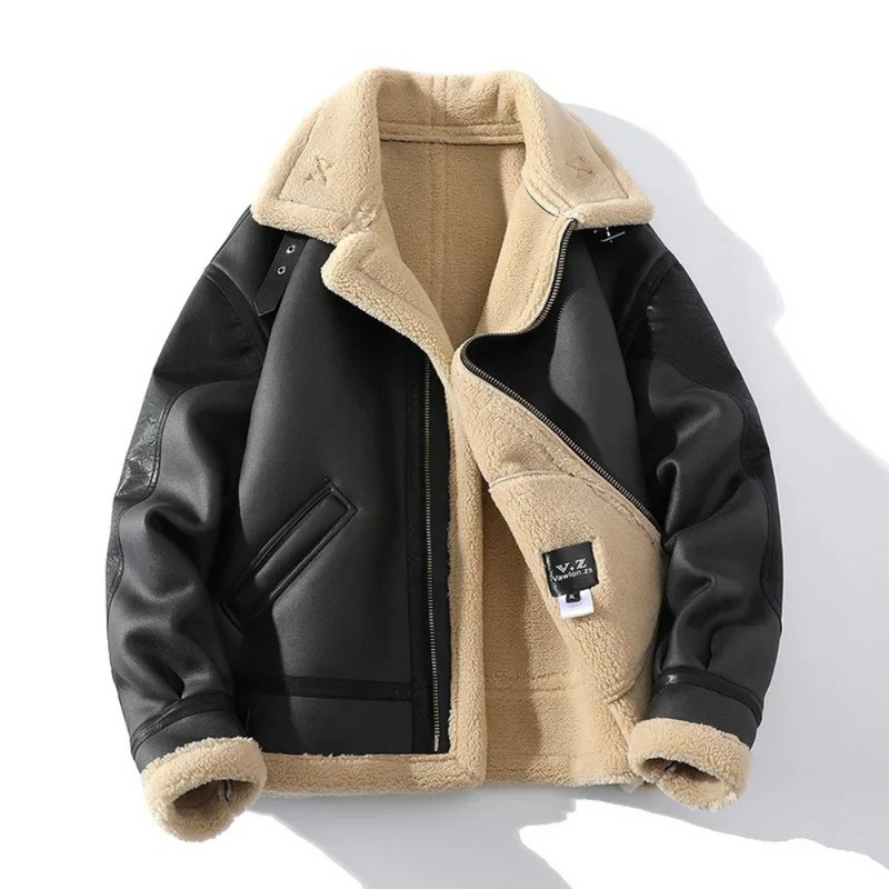 Herren Jacke | Retro Oversized | Reißverschluss | Stehkragen