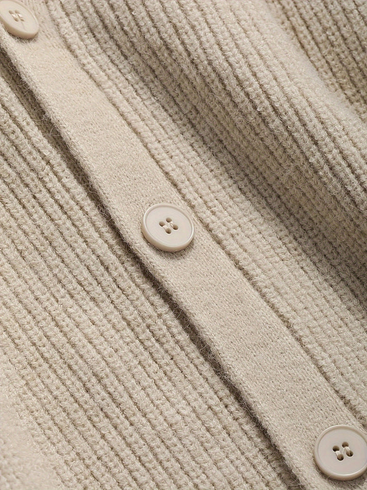 Herren Cardigan | Oversized Elegant | Mit Knöpfen | Frühling