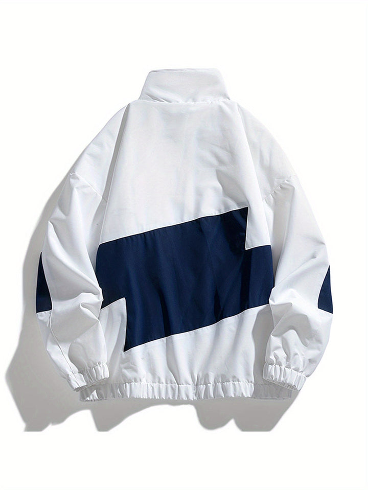 Herren Jacke | Oversized Sport | Reißverschluss | Frühling