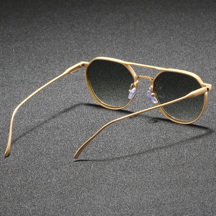 Herren Sonnenbrille | Retro Elegant | Rund | Metallrahmen