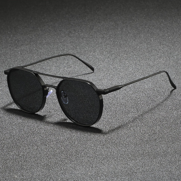 Herren Sonnenbrille | Retro Elegant | Rund | Metallrahmen
