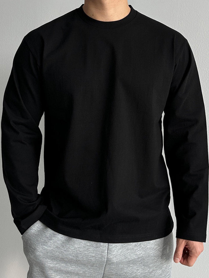 Herren Longsleeve | Slimfit Basic | Rundhals | Langarm