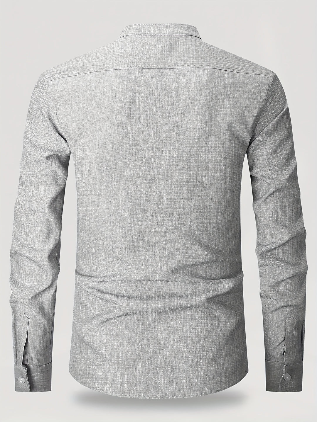 Herren Hemd | Stehkragen | Minimalistisch | Freizeit