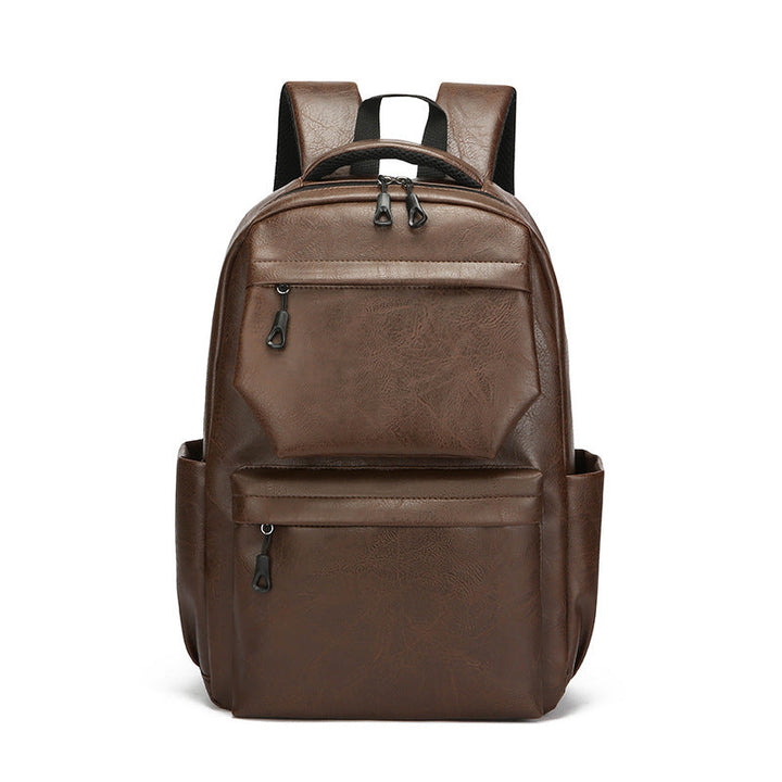 Rucksack Herren | Lederoptik | Mehrfächer | Alltag