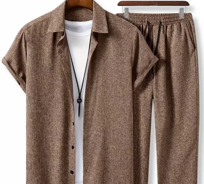 Herren Set | Straight | Mit Knöpfen | Sommer
