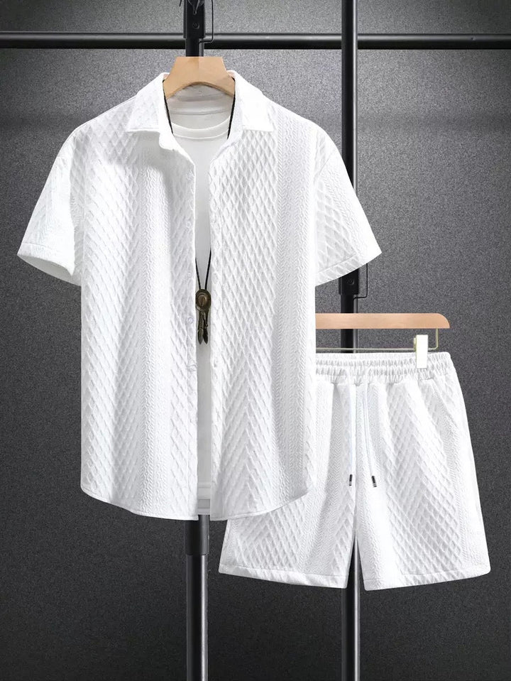 Herren Set | Casual | Kurzarm Kordelzug | Sommer