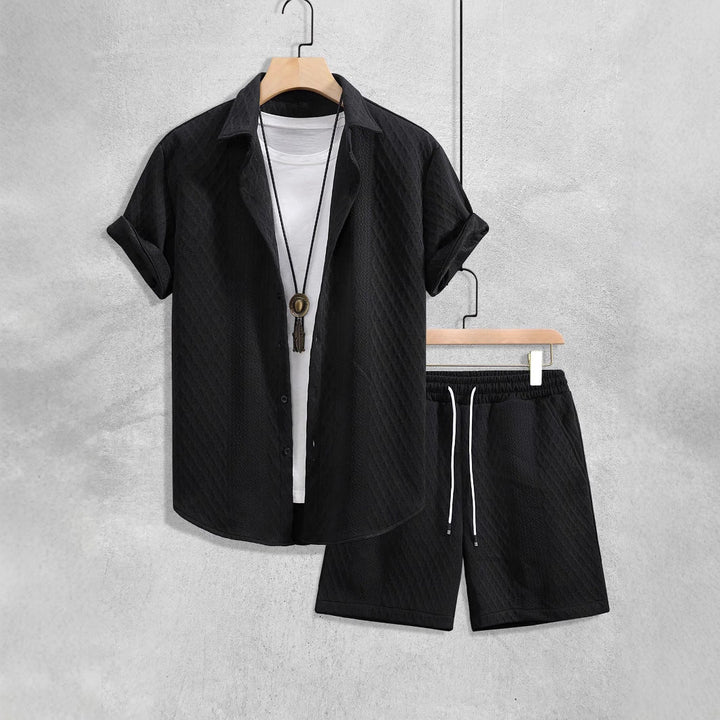 Herren Set | Casual | Kurzarm Kordelzug | Sommer
