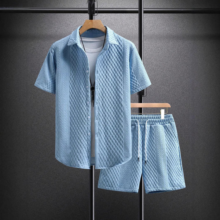 Herren Set | Casual | Kurzarm Kordelzug | Sommer