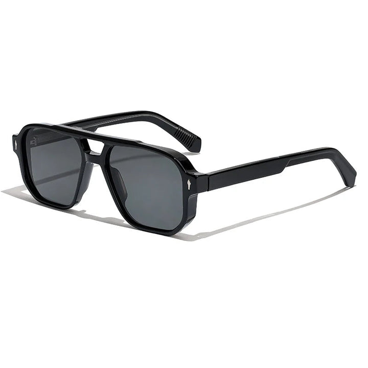 Herren Sonnenbrille | Quadratischer Rahmen | Spiegelgläser | Sommer