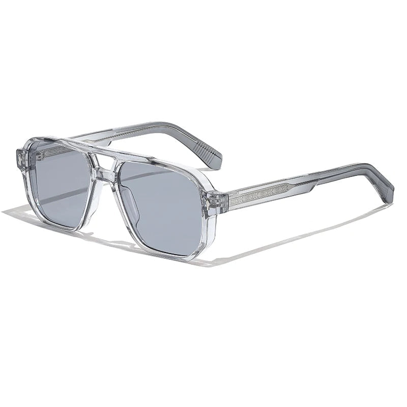 Herren Sonnenbrille | Quadratischer Rahmen | Spiegelgläser | Sommer