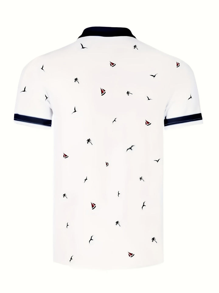Herren Golf Polo | 3D Druck | Sportlich & Atmungsaktiv | Leichtgewicht