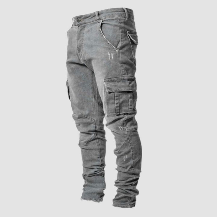 Herren Hose | Slimfit | Mit Knopfverschluss | Sommer