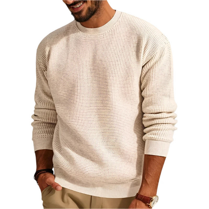 Pullover Herren | Strickpullover Herren Rundhals | Casual Longsleeve