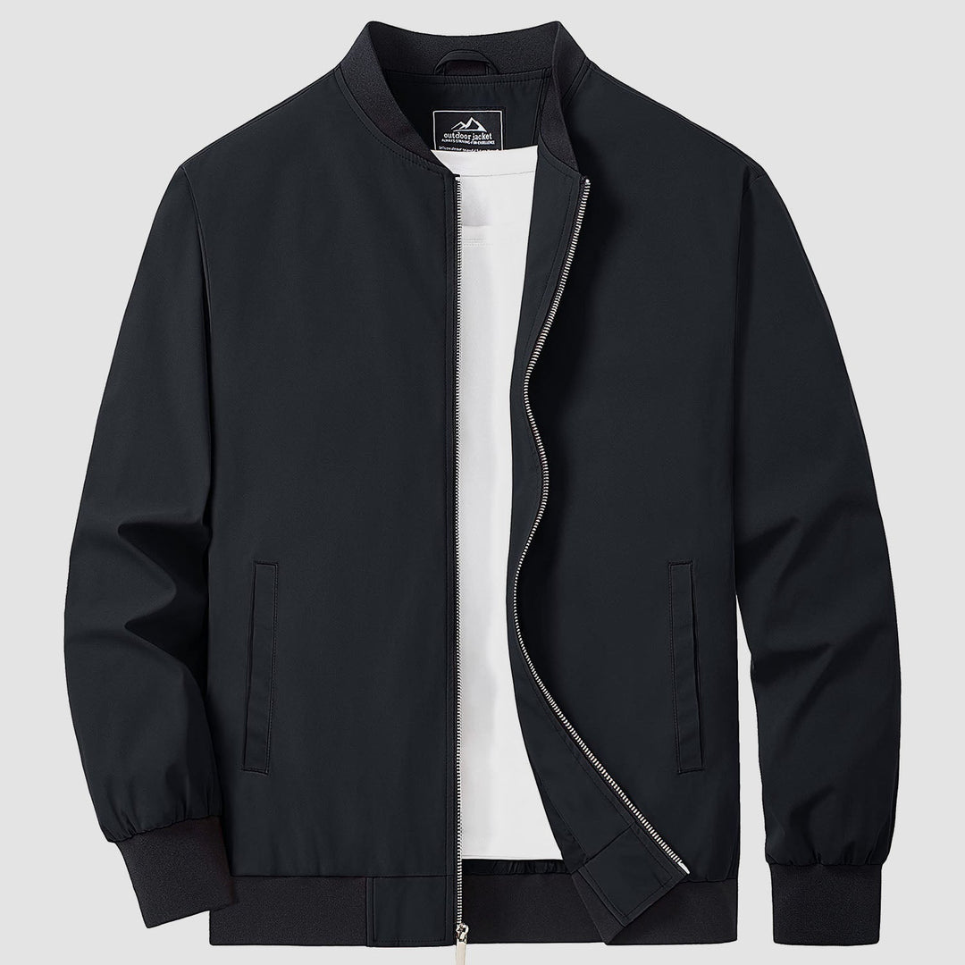 Herren Jacke | Slimfit Retro | Reißverschluss | Stehkragen