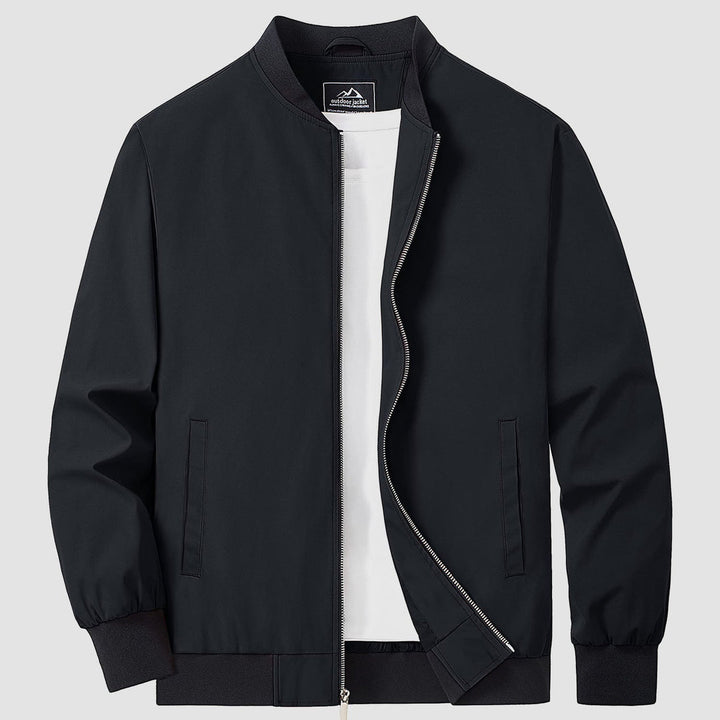 Herren Jacke | Slimfit Retro | Reißverschluss | Stehkragen