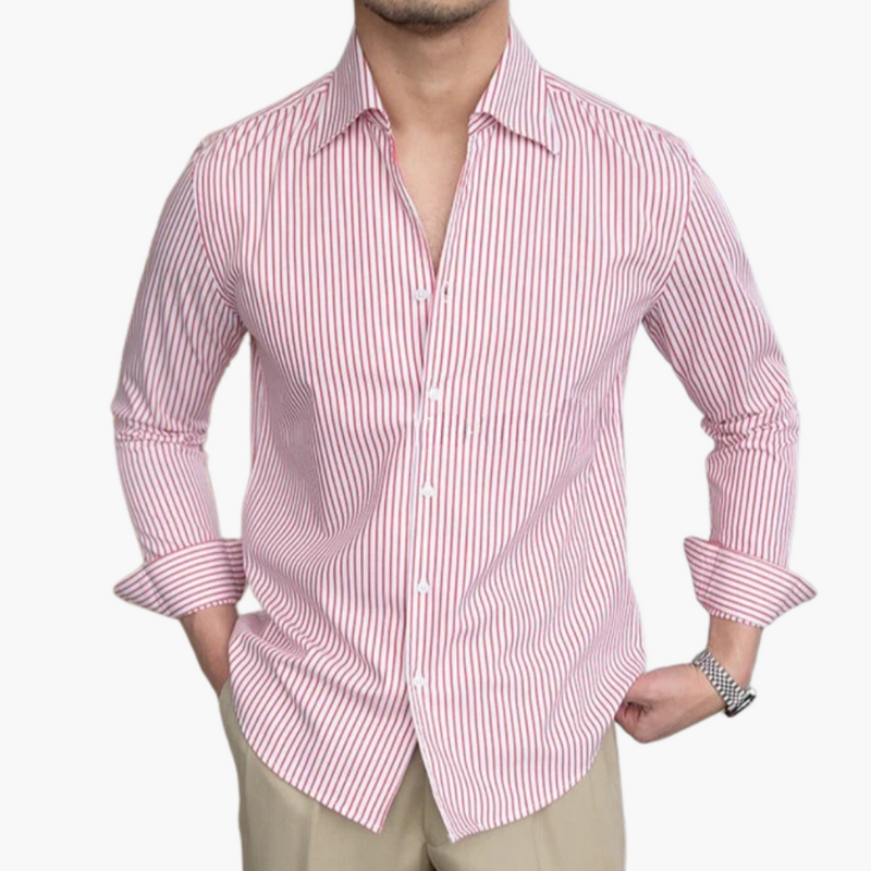 Hemd Herren | Gestreifter Modern Look | Kleider Herren