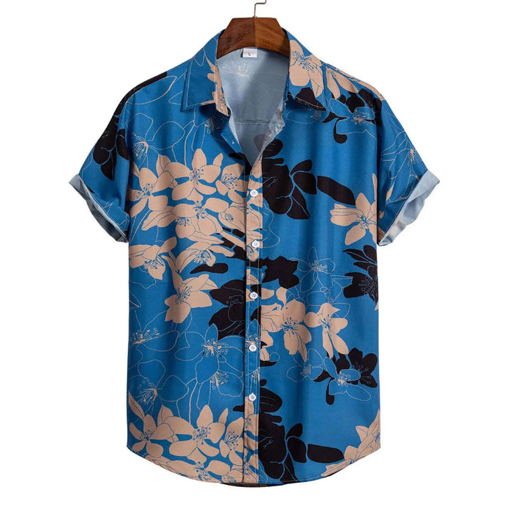 Herren Shirt | Flamingo-Print | Tropischer Stil | Sommer