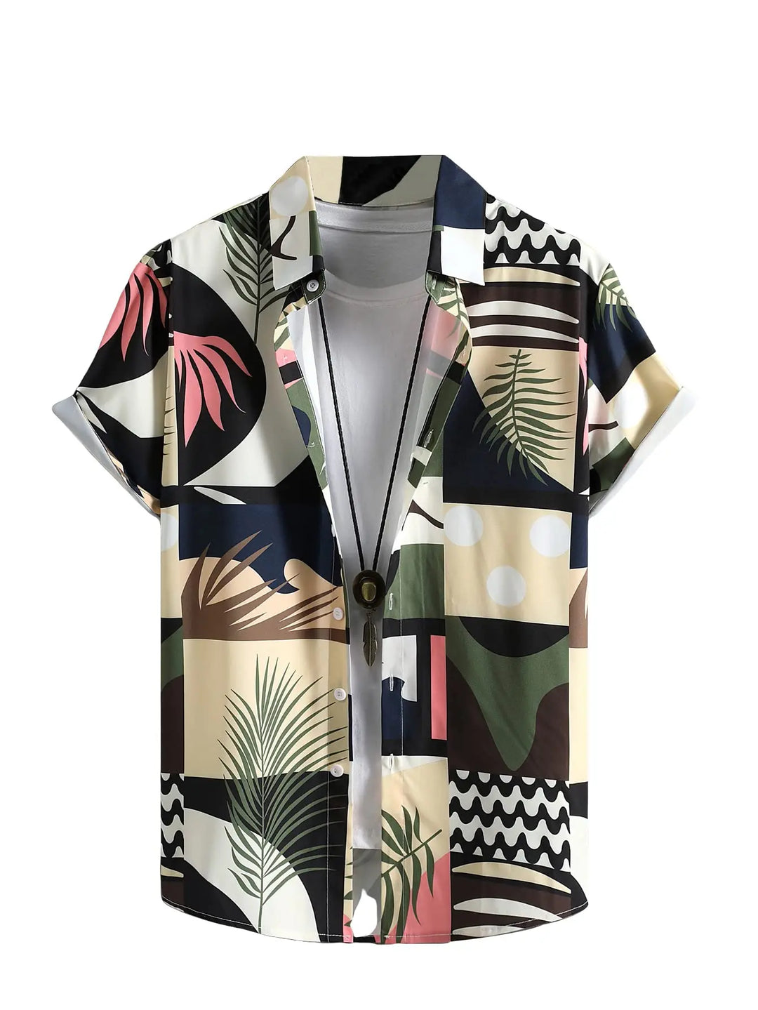 Herren Shirt | Kurzarm | Blumenmuster | Sommer