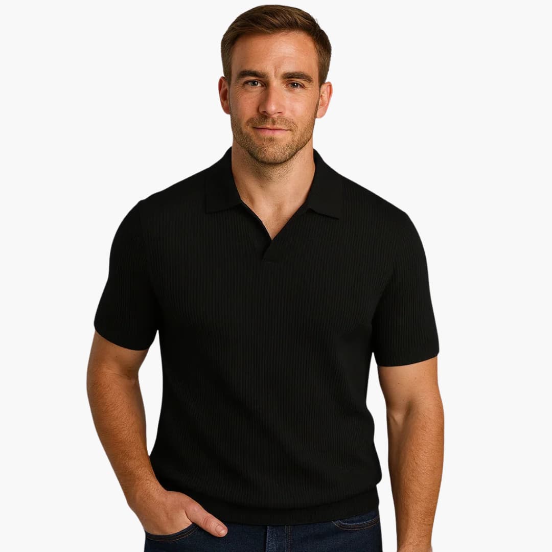 Herren Poloshirt | Gerippte Struktur | Kurzarm | Sommer
