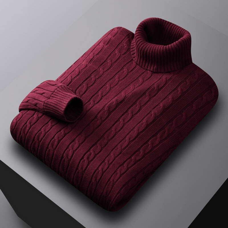 Pullover Herren | Rollkragenpullover Herren | Einfarbig Casual Basic