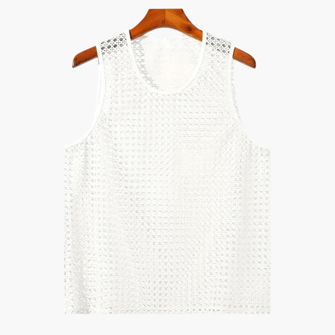 Herren Netz-Tanktop | Ärmellos | Luftiges Design | Sommer
