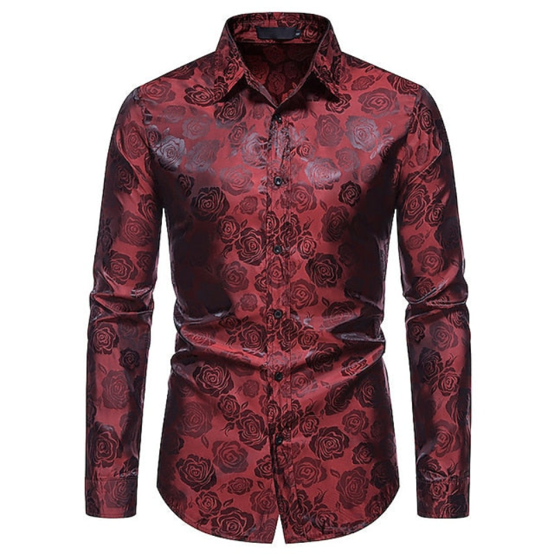 Herren Hemd | Elegantes Langarm Design | Stilvolle Kleider Mode