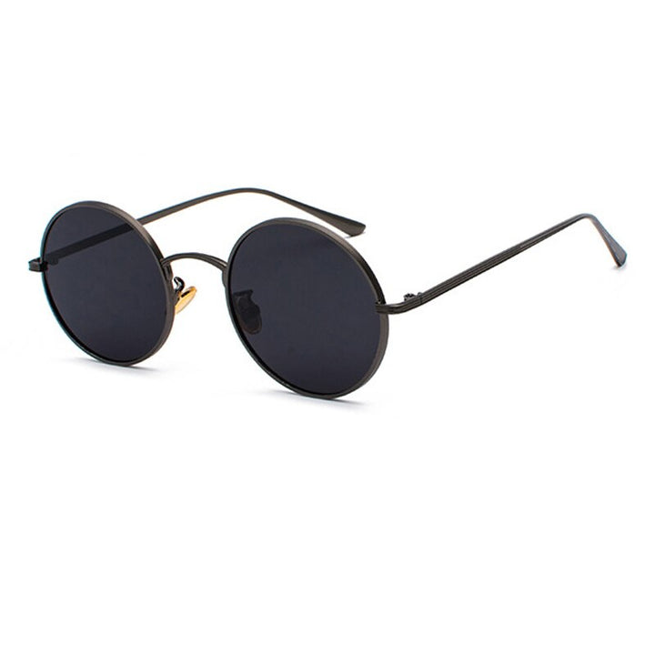 Herren Sonnenbrille | Retro Vintage | Rundes Gestell | Sommer