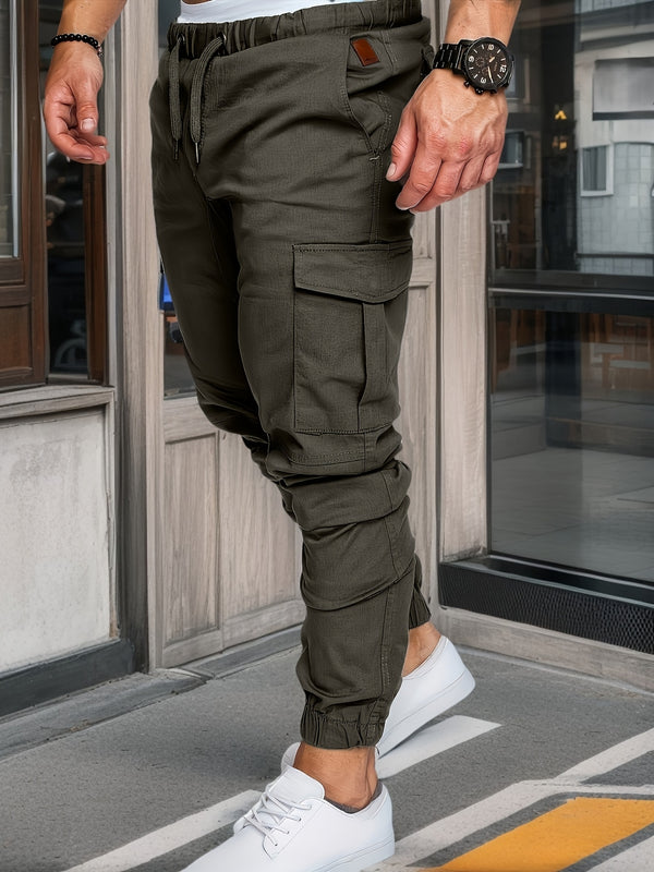 Herren Jogginghose | Cargo Stil | Schmale Passform | Sommer