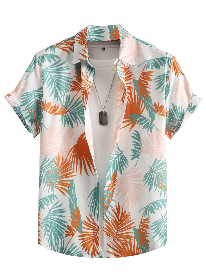Herren Shirt | Kurzarm | Blumenmuster | Sommer