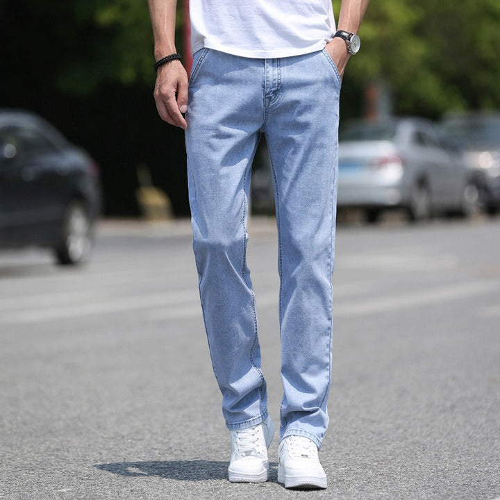 Herren Jeans | Straight | Lange Passform Mit Taschen | Sommer